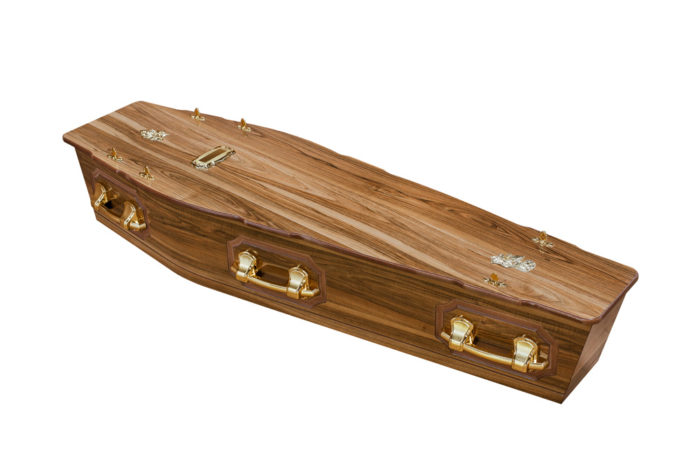 Casket vs Coffin Manufacturers, Standard Coffin Size, Caskets Prices, Prices of Coffins in South Africa, Caskets for Sale. Walnut Flat + P Coffin